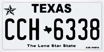 TX license plate CCH6338