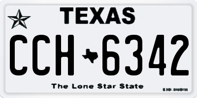 TX license plate CCH6342