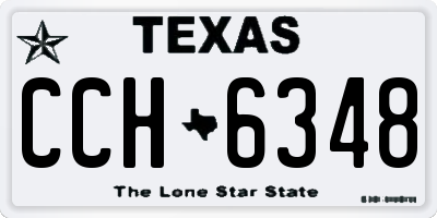 TX license plate CCH6348