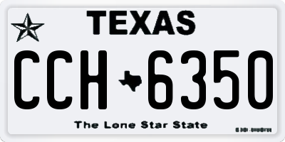 TX license plate CCH6350