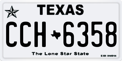 TX license plate CCH6358
