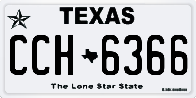 TX license plate CCH6366
