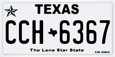 TX license plate CCH6367