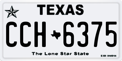 TX license plate CCH6375