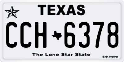 TX license plate CCH6378