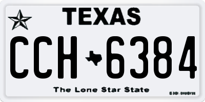 TX license plate CCH6384