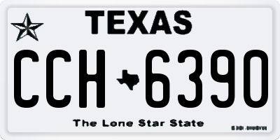 TX license plate CCH6390