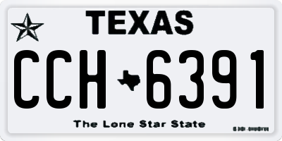 TX license plate CCH6391