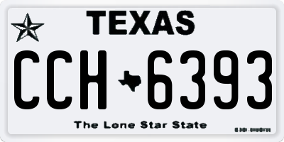 TX license plate CCH6393