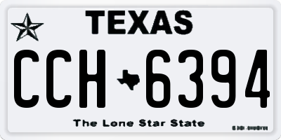TX license plate CCH6394