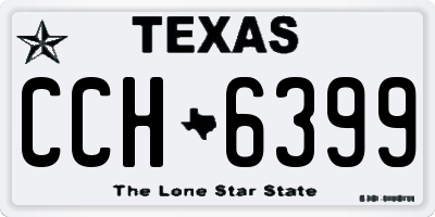 TX license plate CCH6399
