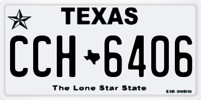 TX license plate CCH6406