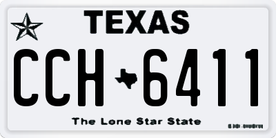 TX license plate CCH6411