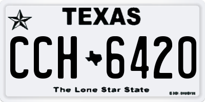 TX license plate CCH6420