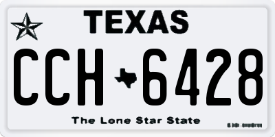 TX license plate CCH6428