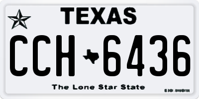 TX license plate CCH6436