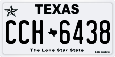 TX license plate CCH6438