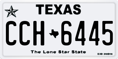 TX license plate CCH6445