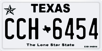 TX license plate CCH6454