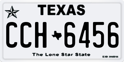 TX license plate CCH6456