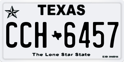 TX license plate CCH6457