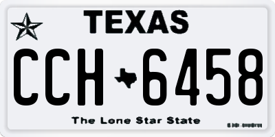 TX license plate CCH6458