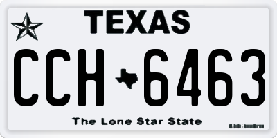 TX license plate CCH6463
