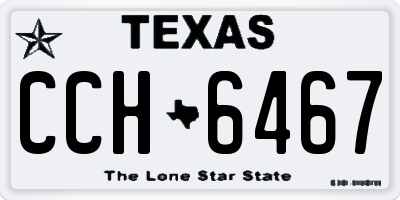 TX license plate CCH6467