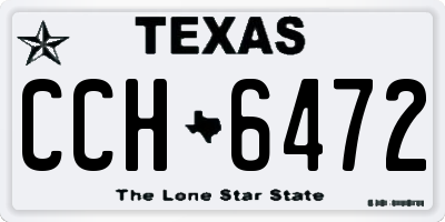 TX license plate CCH6472