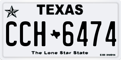 TX license plate CCH6474