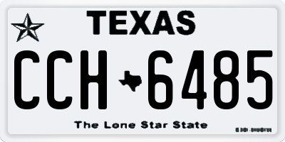 TX license plate CCH6485