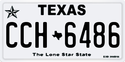 TX license plate CCH6486
