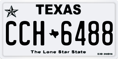 TX license plate CCH6488