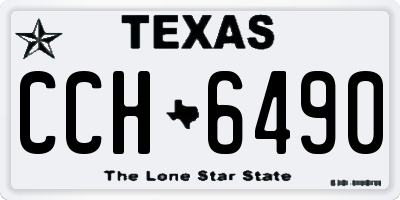 TX license plate CCH6490