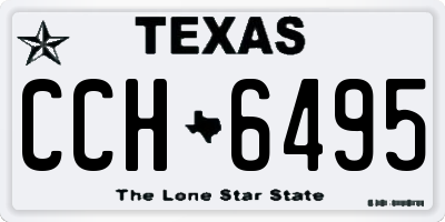 TX license plate CCH6495