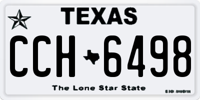TX license plate CCH6498