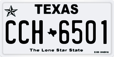 TX license plate CCH6501