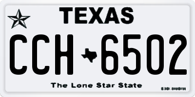 TX license plate CCH6502