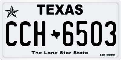 TX license plate CCH6503