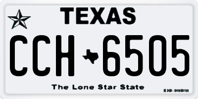 TX license plate CCH6505