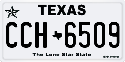 TX license plate CCH6509