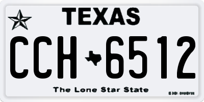 TX license plate CCH6512