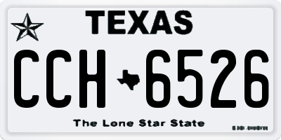 TX license plate CCH6526