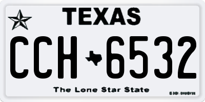 TX license plate CCH6532