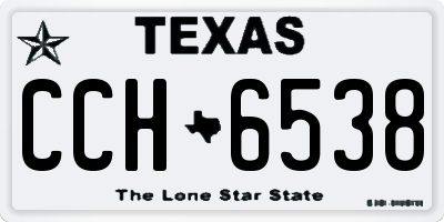 TX license plate CCH6538