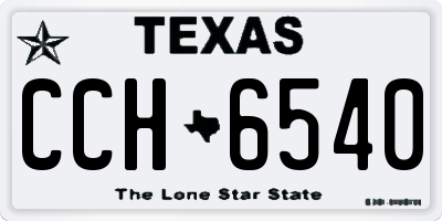 TX license plate CCH6540