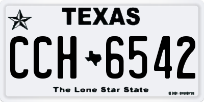 TX license plate CCH6542