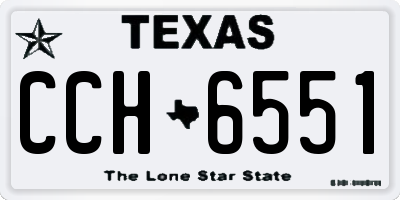 TX license plate CCH6551