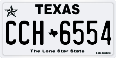 TX license plate CCH6554