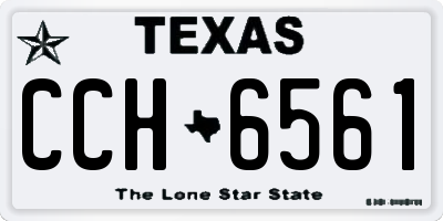 TX license plate CCH6561
